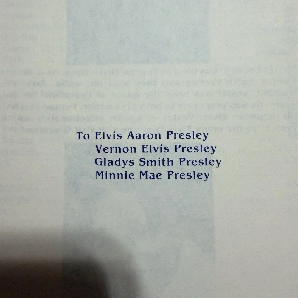 The Presley Family‎ Cookbook Vester Presley - Elivs Uncle & Nancy Rooks - Signed
